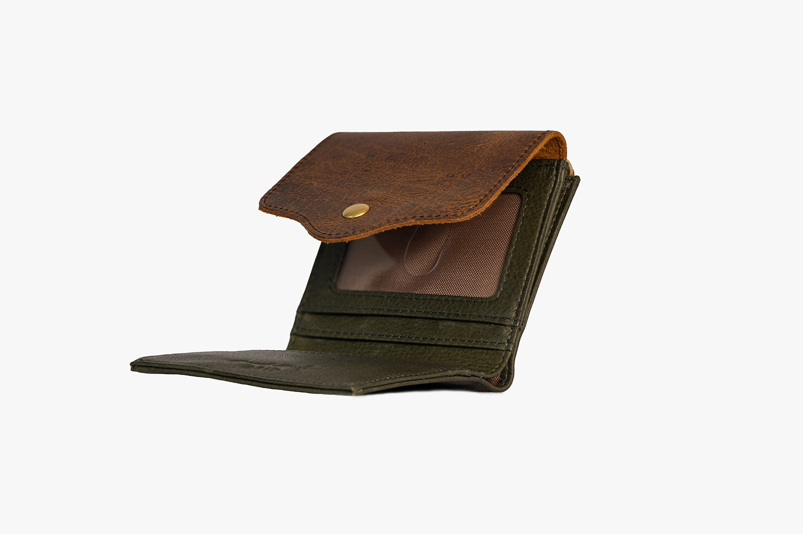 Mini Compact Wallet Olive