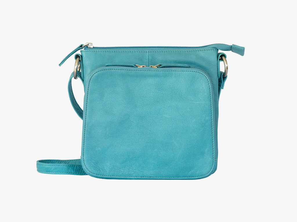 Claire Crossbody Organizer Cyan