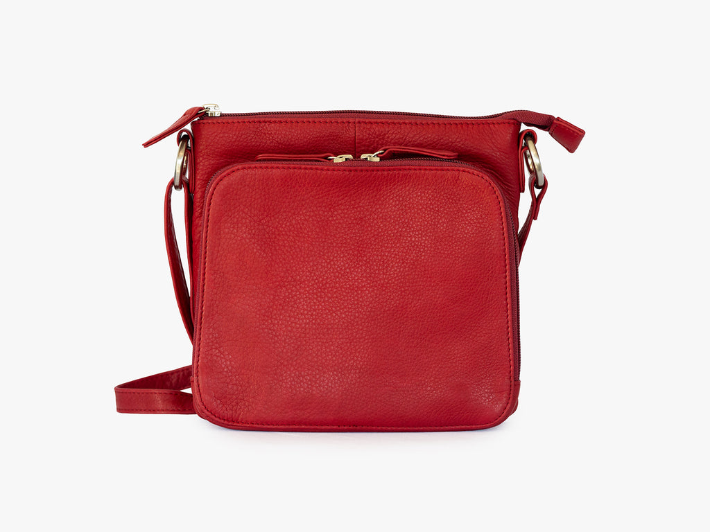 Claire Crossbody Organizer Garnet