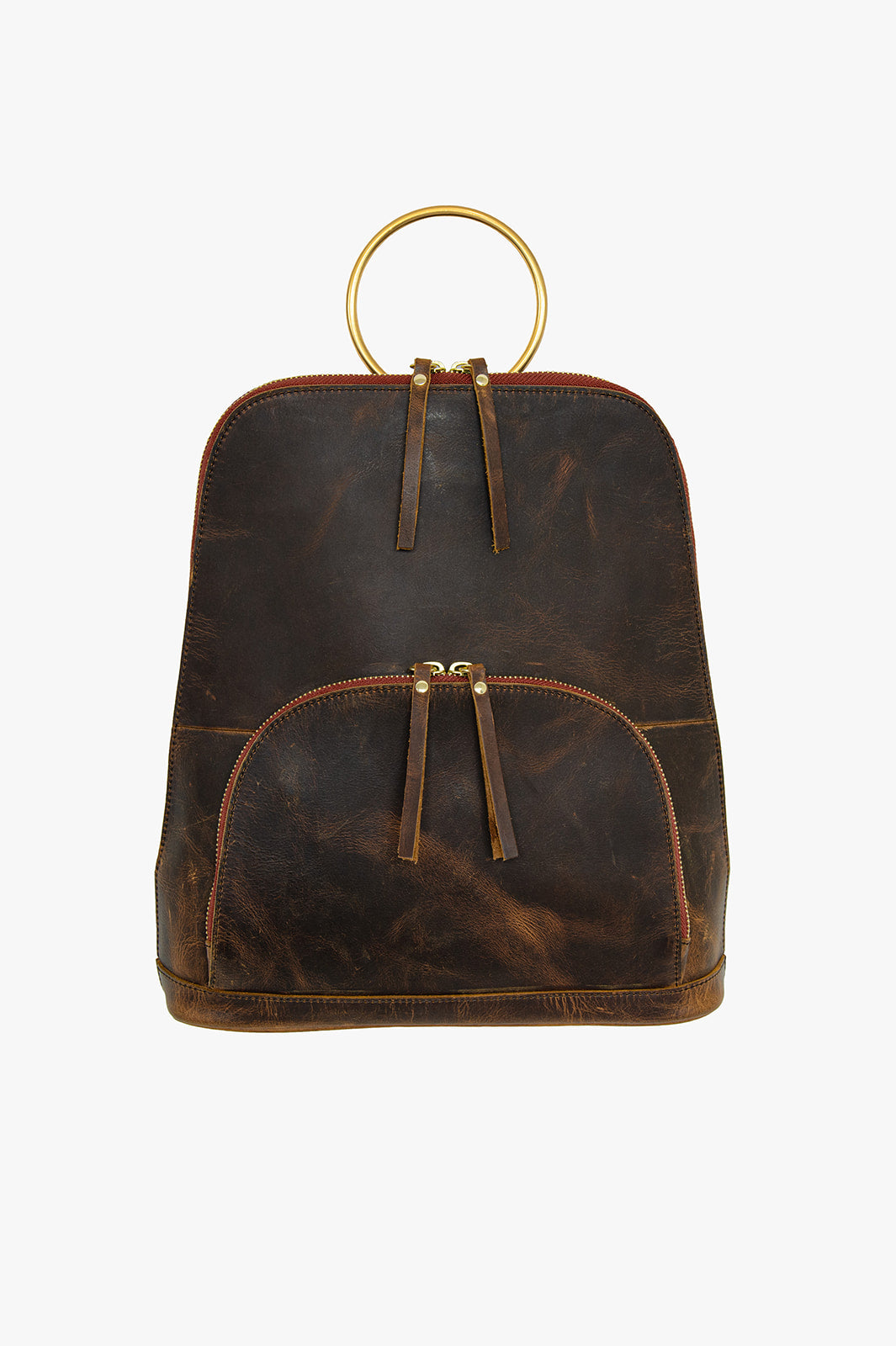 Blaire Backpack: Customizable Leather Travel Backpack Black