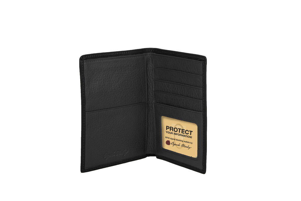 RFID Passport Wallet Black