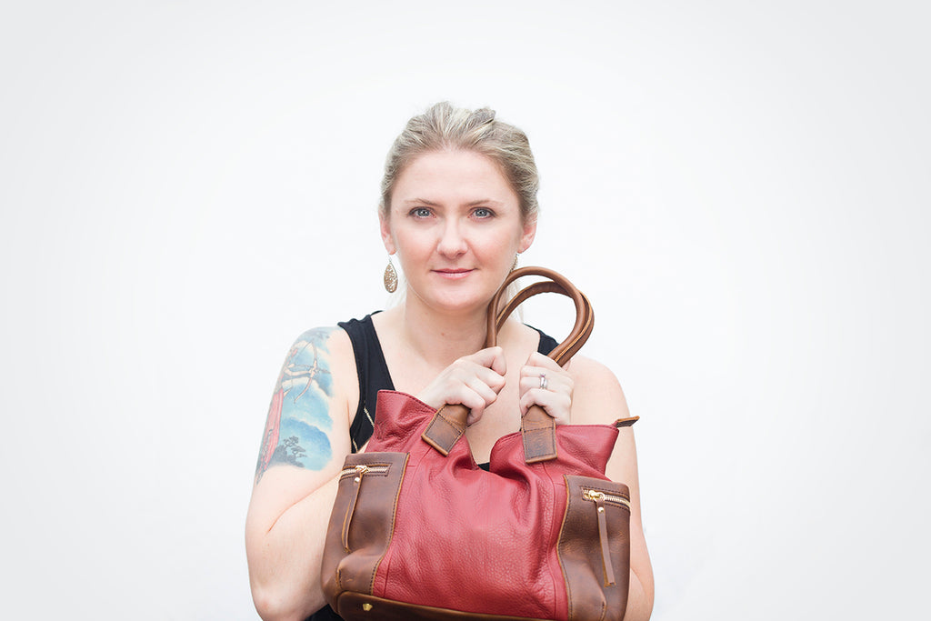 Model with a Amelia Satchel