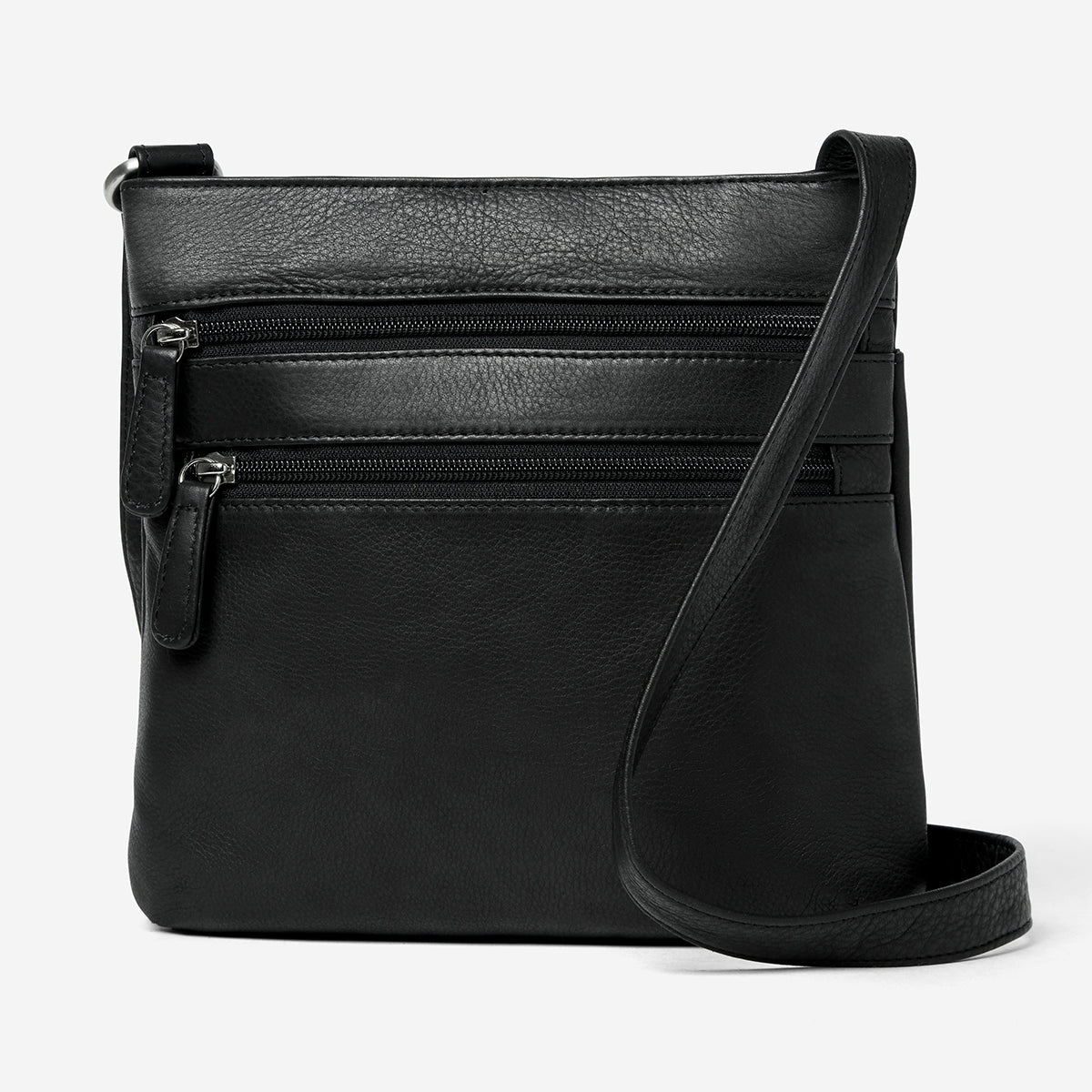 Brooke_Triple_Zip_Black_Front-