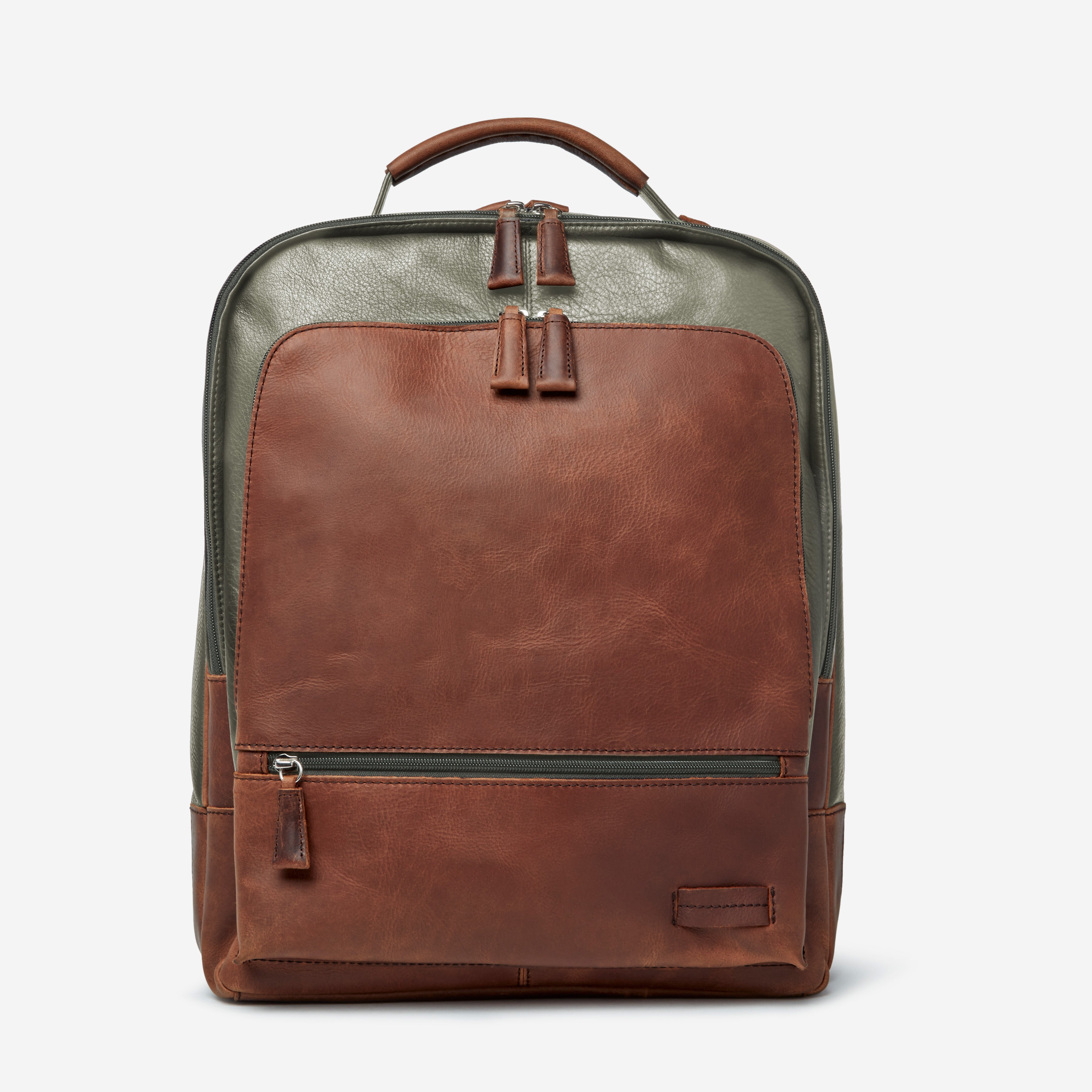 Osgoode Marley Leather Byron Backpack 4044 Moss