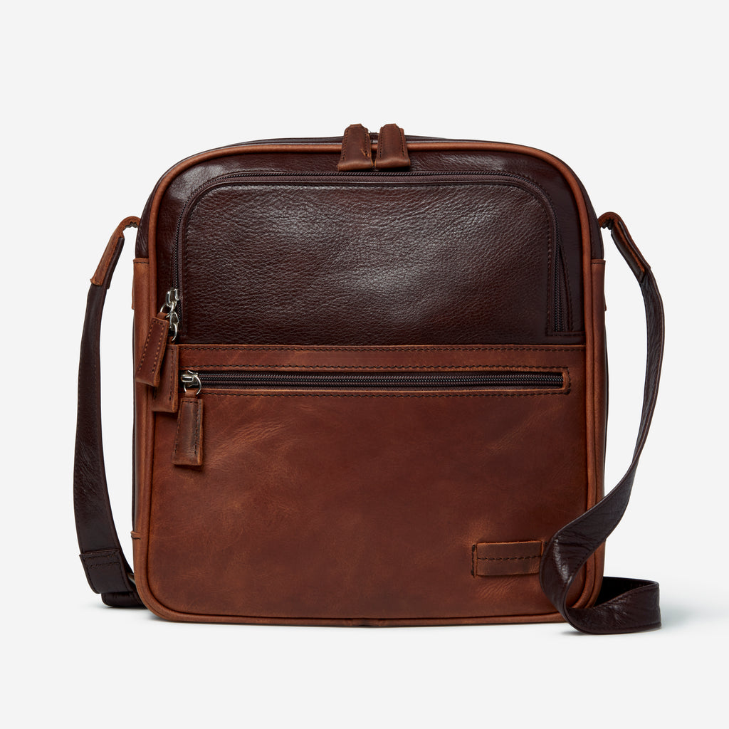 Calvin Crossbody Traveler Espresso Front