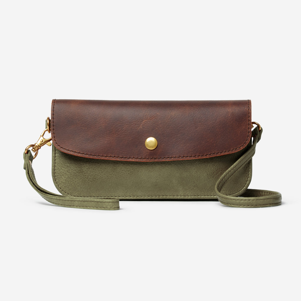 Clea Wallet Bag - Olive Front
