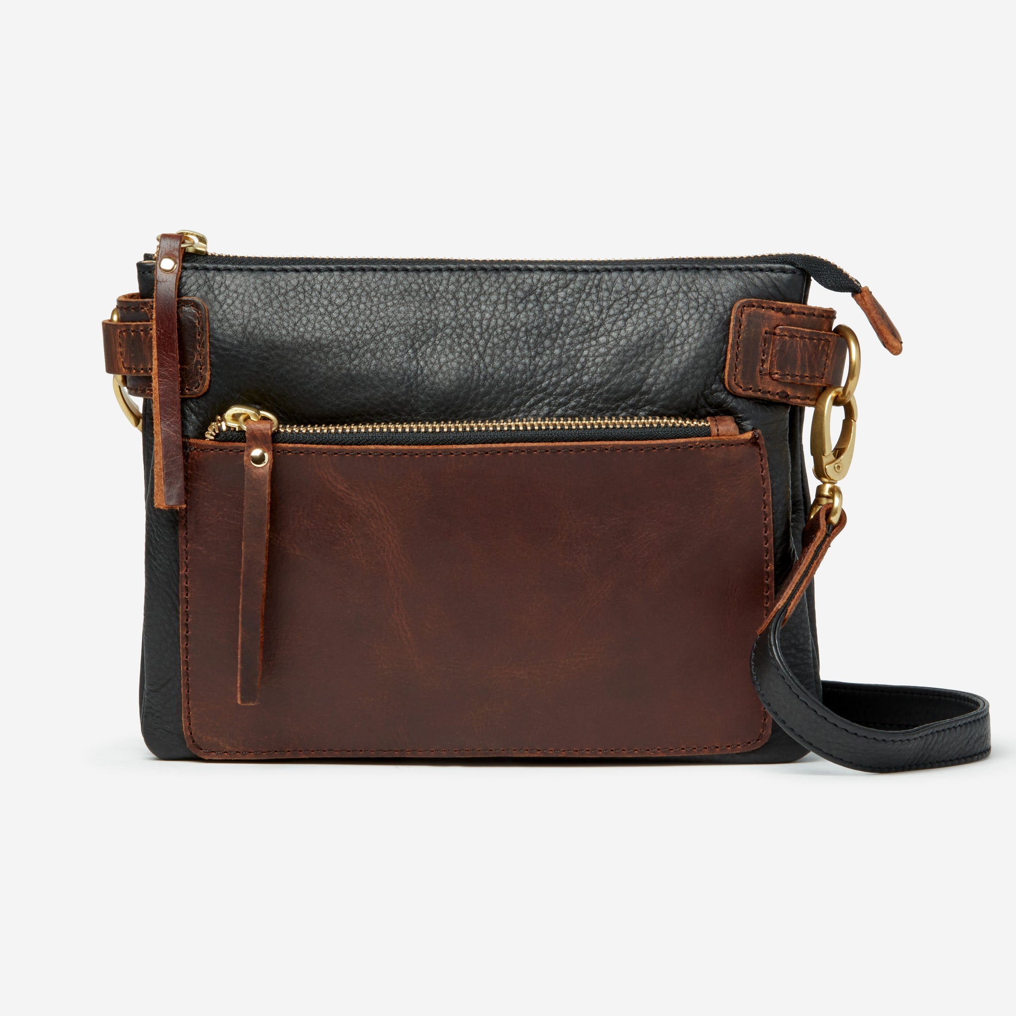 LillianSmallZipTop_Black_Front