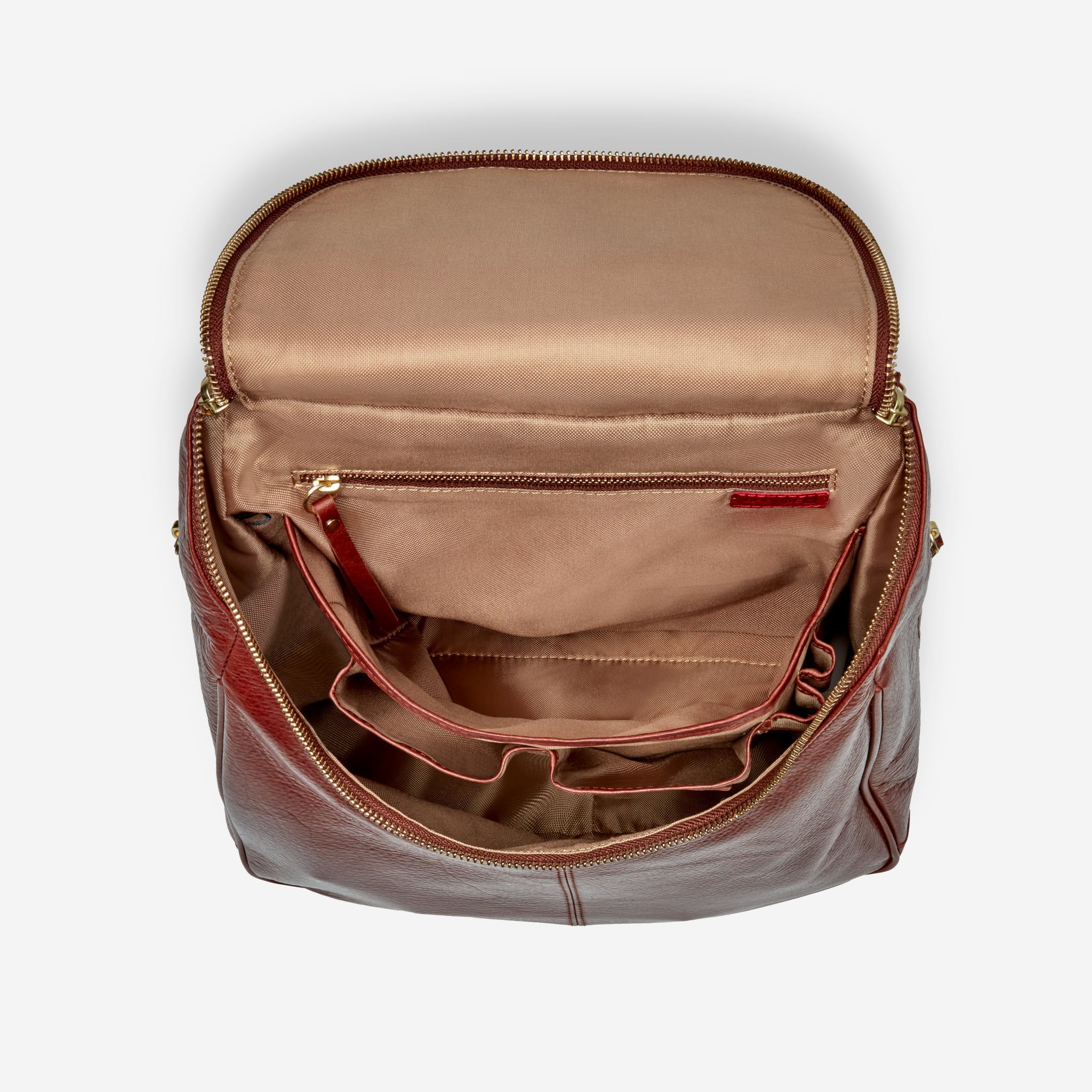 NoraBackPack_Brandy_Interior- 