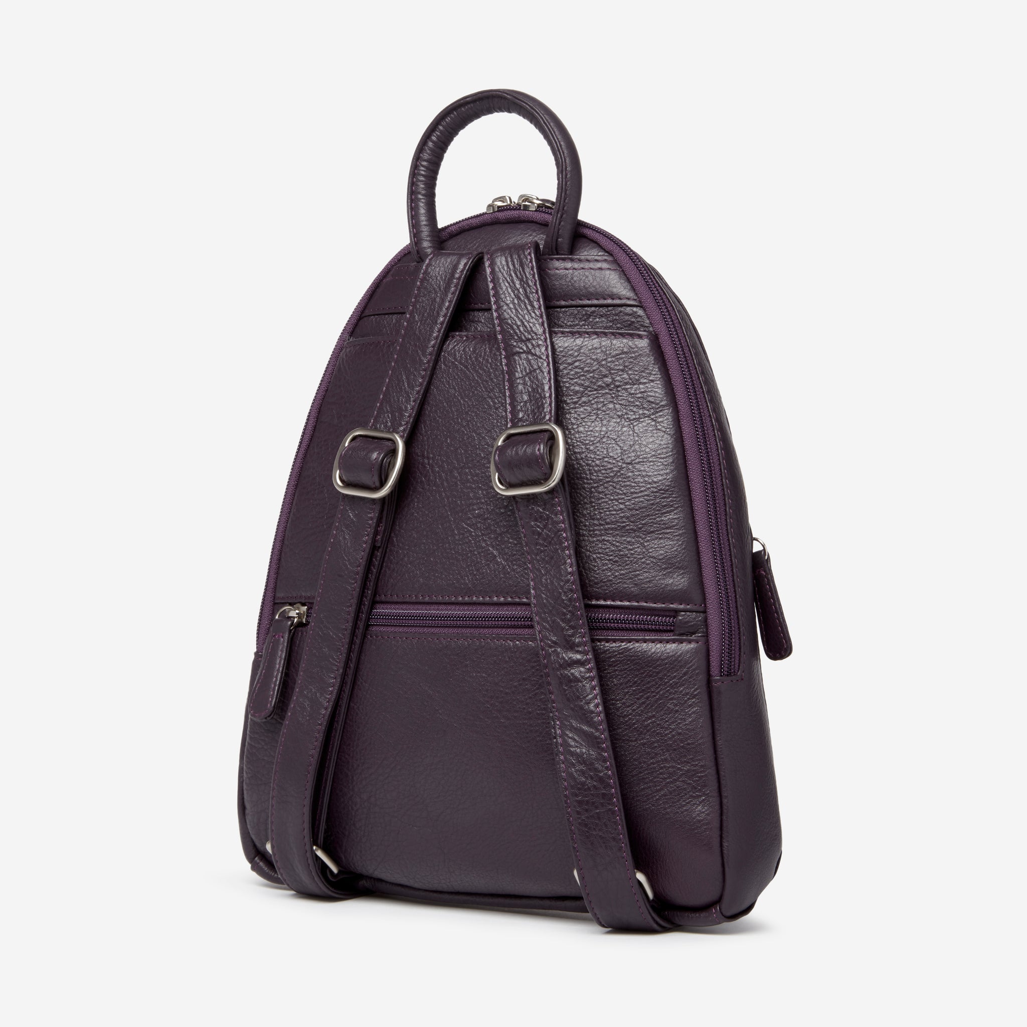 calvin klein dali pebble leather backpack purple Teardrop Multi Zip Backpack Sea Glass